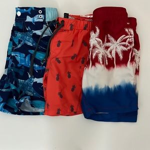 Boys swim trunks bundle.  Size small. Shorts run a little small. 5-6 for size.